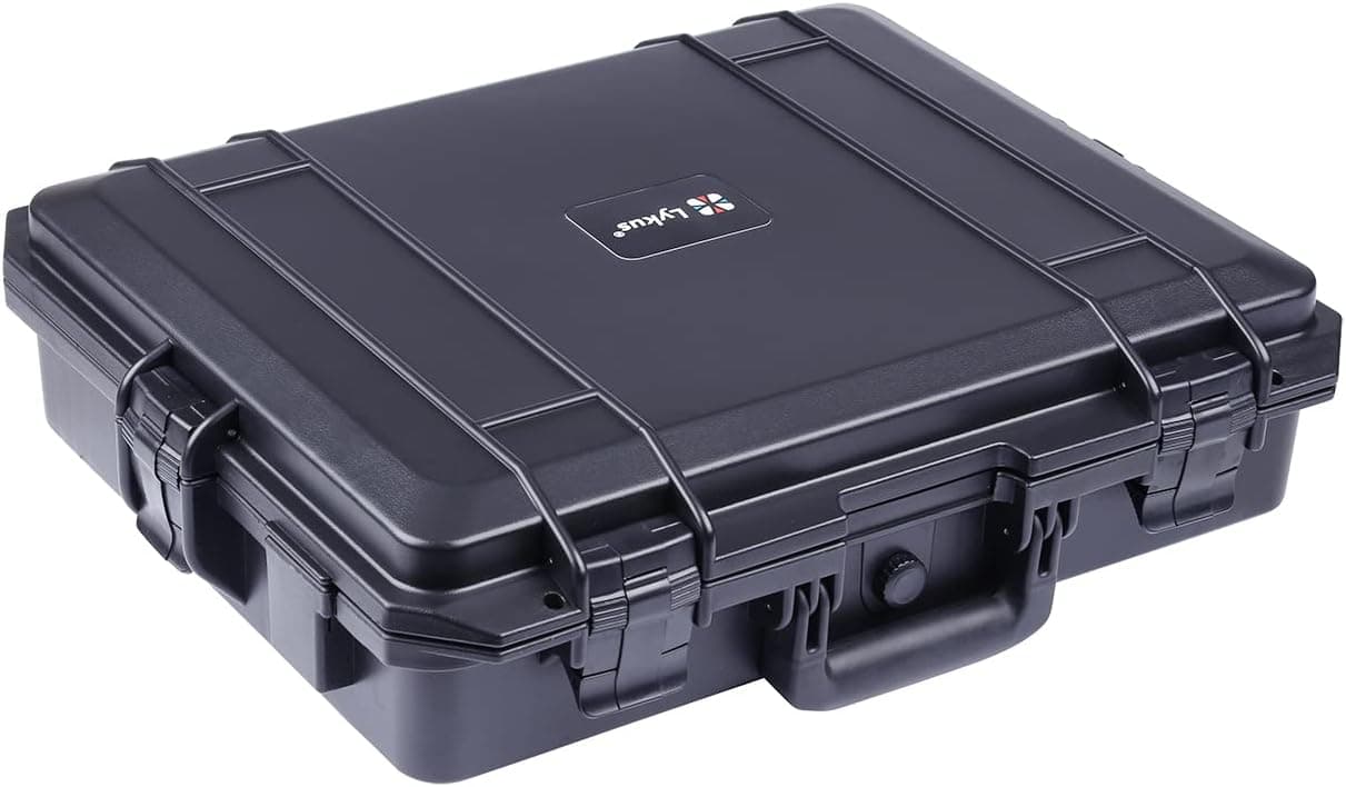 Lykus HC-4610 Waterproof Hard Case with Foam, Interior Size 18.1x14.2x5.1 inch, Suitable for camera,laptop,electronic equipment and more