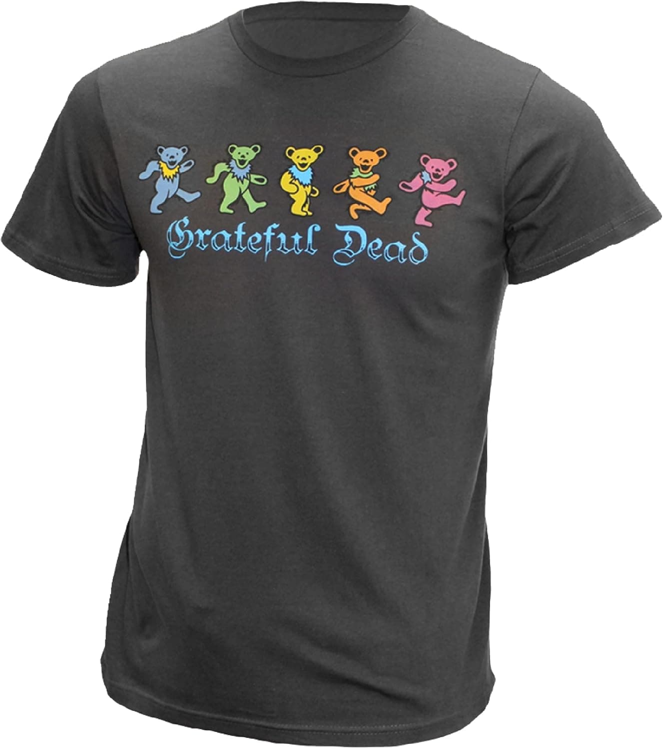 Ripple Junction Grateful Dead Men's Short Sleeve T-Shirt Dancing Bears Classic 5 Bear Line Officially Licensed