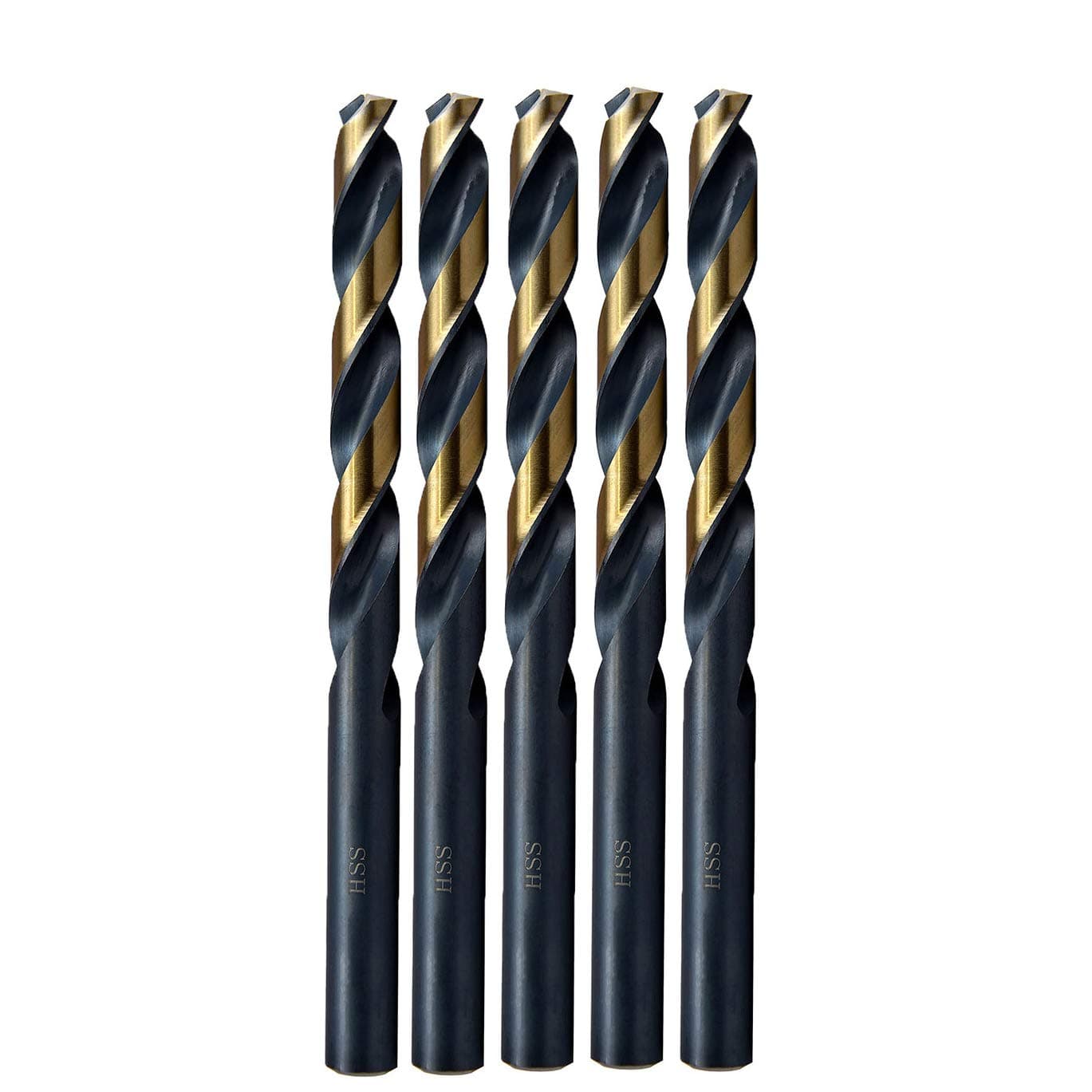 MAXTOOL No.20 5pcs Identical Jobber Length Drills Dia 0.161" HSS M2 Twist Drill Bits Wire Gauge Gage Numbered Straight Shank Drills; JBN02H10R20P5