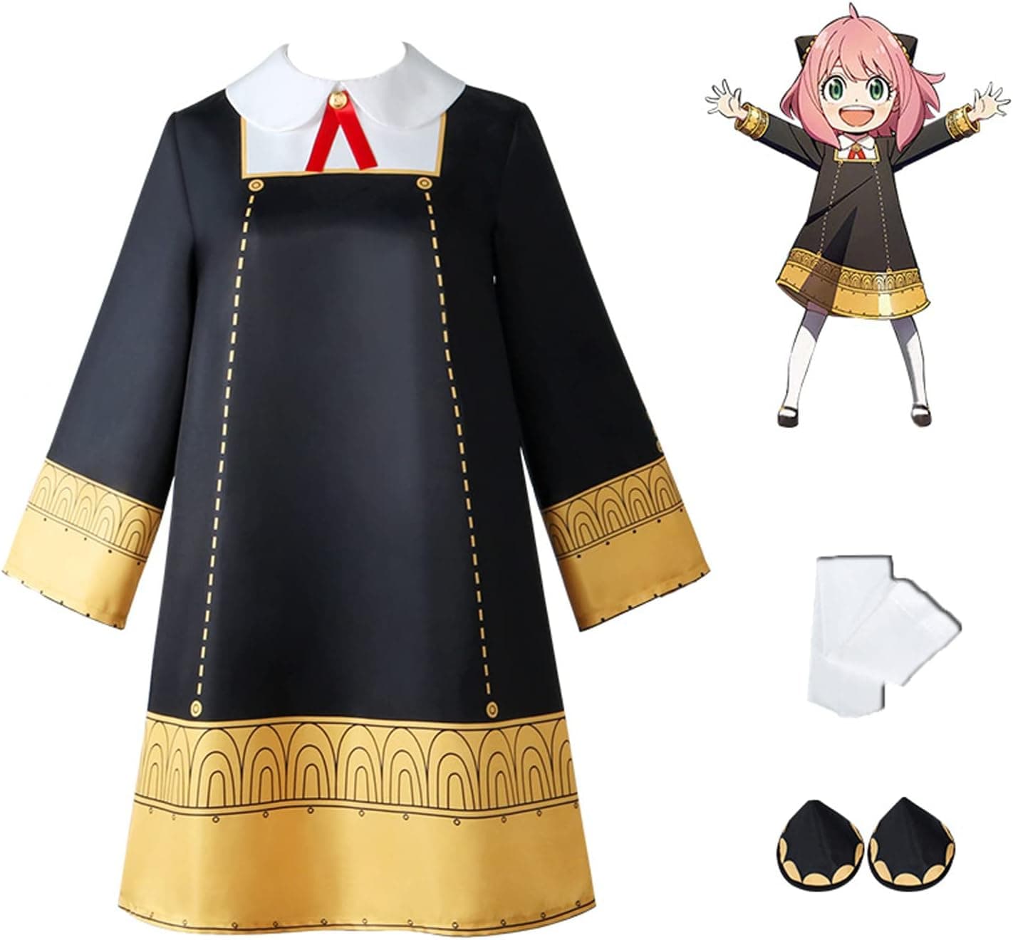 Lucky Bird Yor Forger Cosplay Costume Outfit Anya Forger Cosplay Dress Full Set Spy x Family Cosplay Costume for Women