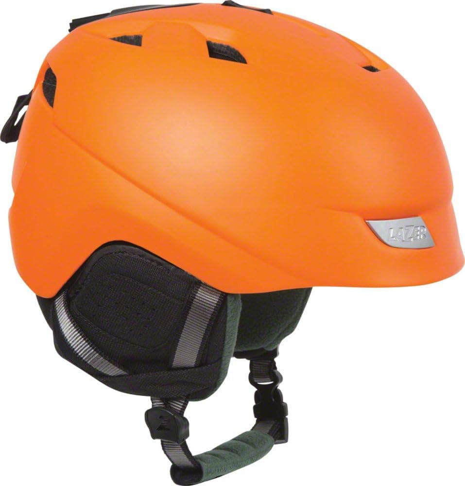 Lazer Effect Winter Helmet: Fluoresecnt Orange MD