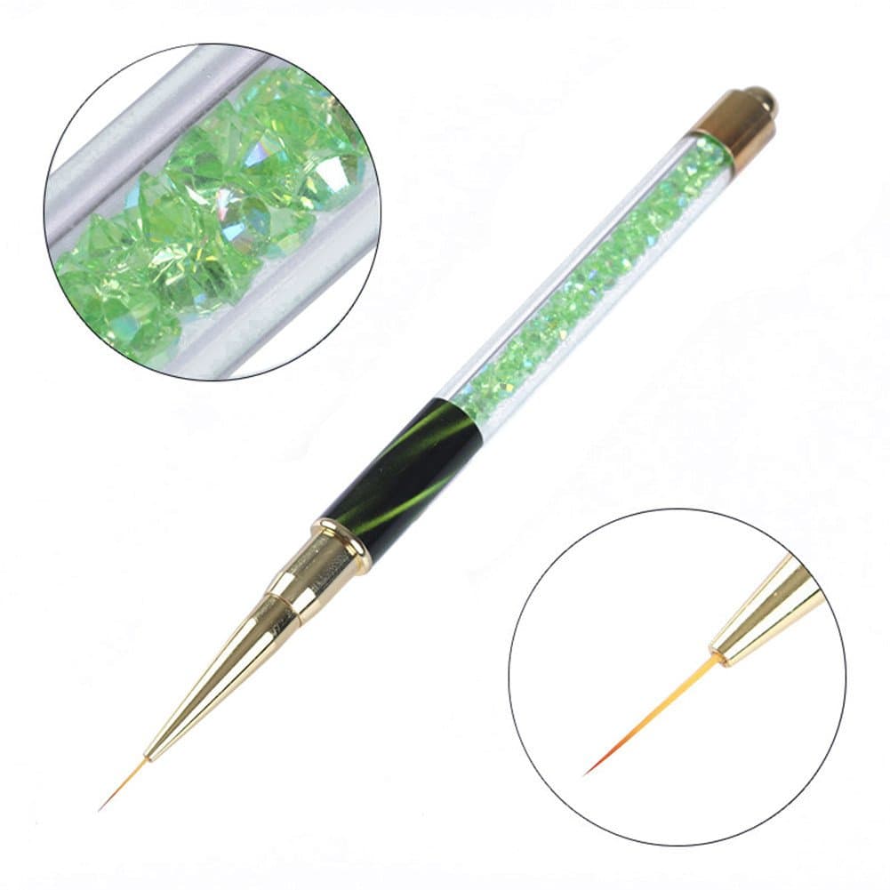 BORN PRETTY UV Gel Liner Painting Gradient Brush Pen Cat Eye Rhinestone Handle manicuring Nail Art Brush #3