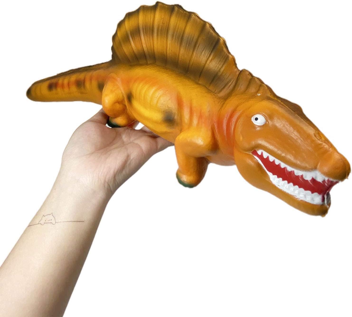 ASMFUOY Jumbo Dinosaur Slow Rising Squishies, Gaint Cute Animal Birthday Gift for Kids, Stress Relief Squeeze Toys