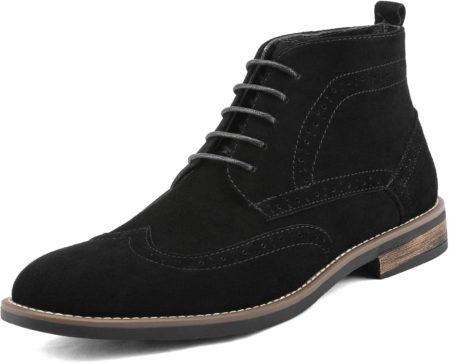 Bruno Marc Men's Suede Leather Lace Up Oxfords Chukka Ankle Boots