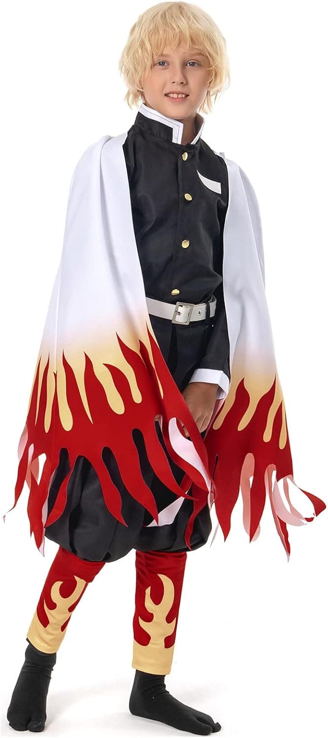 Seaehey Kids Tanjiro Kamado Nezuko Giyuu Japanese Anime Kimono Outfit Halloween Costume