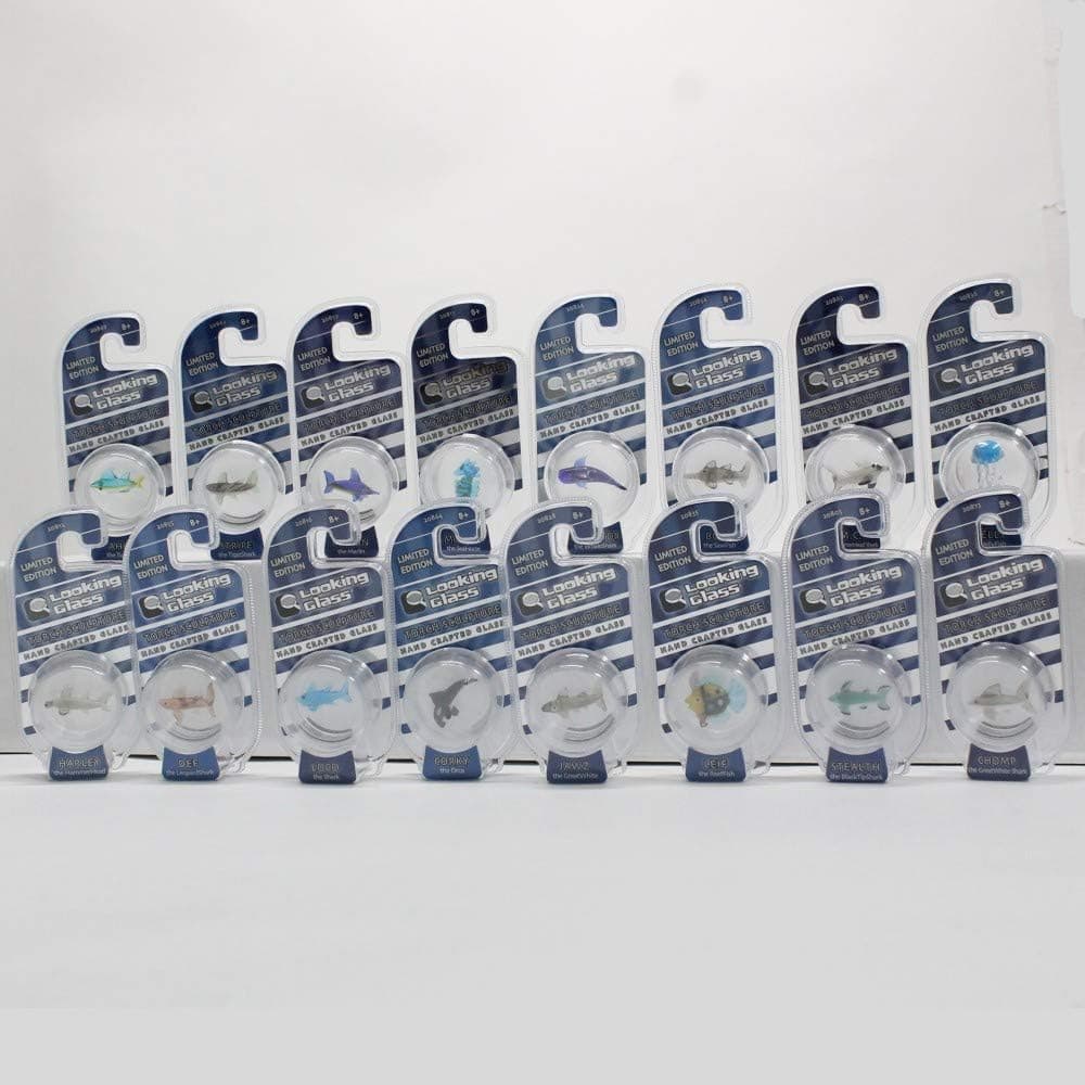 Brain Storm Looking Glass Limited Edition Torch Sculptures - Mini Glass Sculpture - Hand Crafted Glass (Ahi The Tuna)