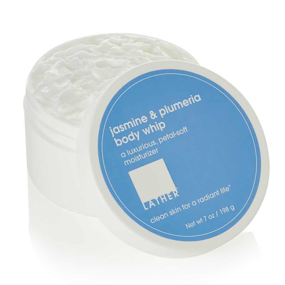 LATHER Jasmine and Plumeria Body Whip, 7 Ounce