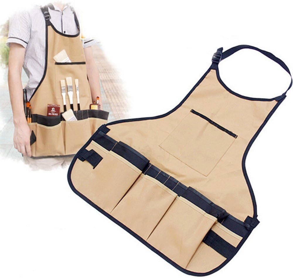 HUSTON LOWELL Art Drawing Aprons Clothes Professional Painting Apron Painting Clothes Sleeveless Type Waterproof Oxford Cloth Heavy Duty