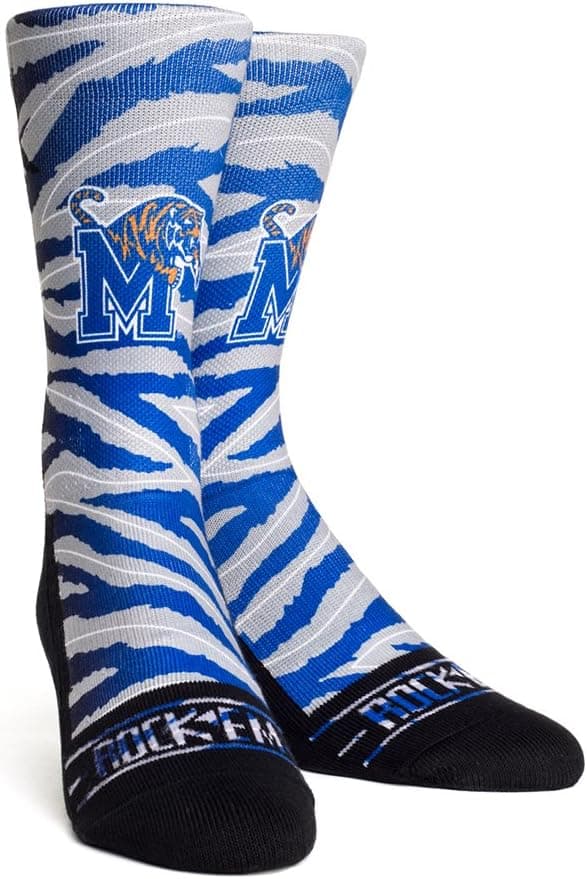 NCAA Clemson Tigers Custom Athletic Crew Socks