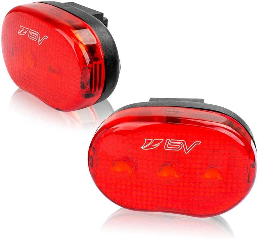 BV Bike Lights for Night Riding 2-pack LED Bike Tail Light - Bicycle Light Battery-powered - Rear Bike Light Weather Resistant - Bike Rear Light Visible Up To 1500ft Bicycle Tail Light LED Bike Light