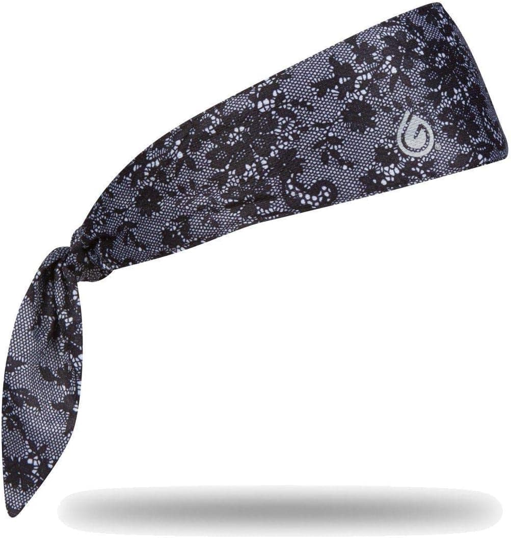 GymWrap Sweat Wicking Fitness Headband for Men and Women - Evapotech Workout Sweatband for Yoga Exercise, Running, Active Lifestyle, and Outdoor Activities (Lace)