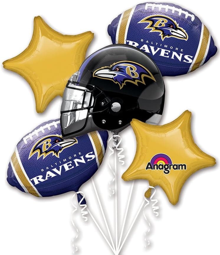 Anagram Bouquet Ravens, One size, Multicolor