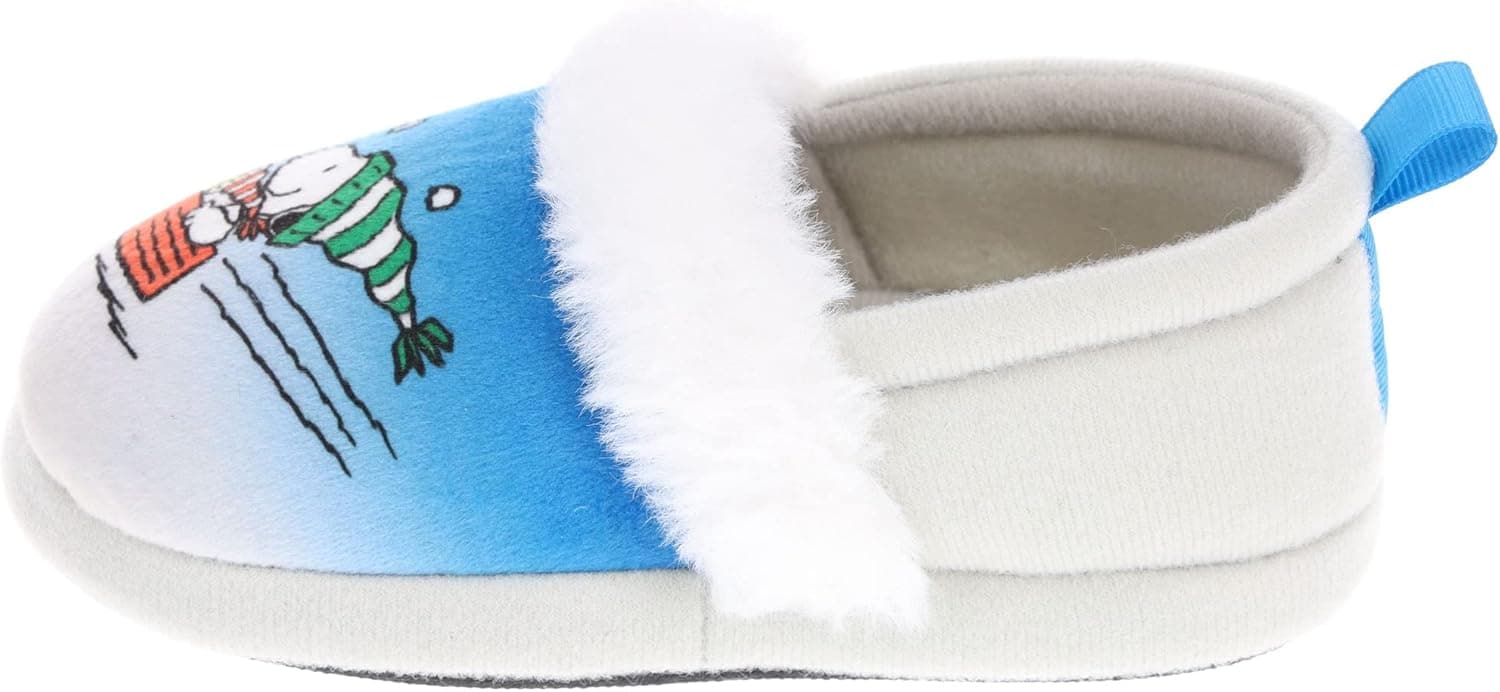 Peanuts Family Slippers, Snoopy & Woodstock Holiday Slippers, Adult, Youth, and Toddler Sizes