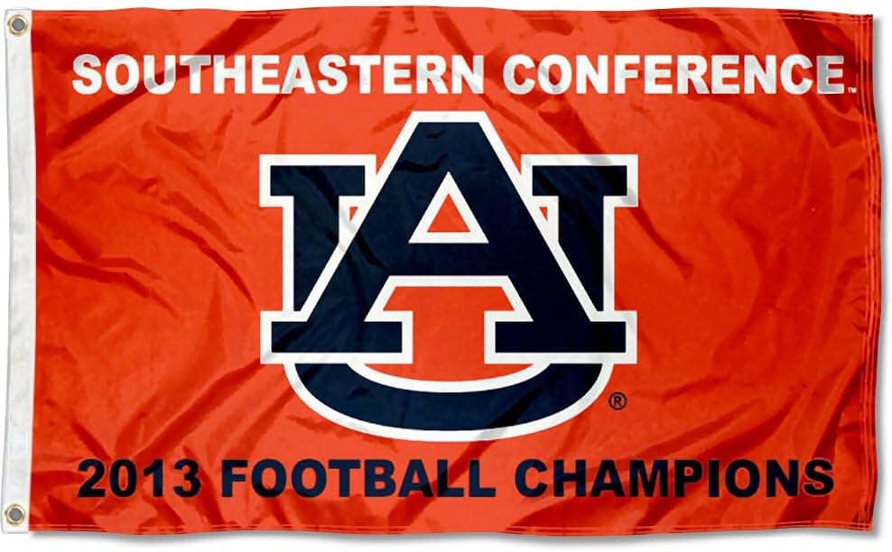 Auburn University 2013 SEC Football Champs Flag Large 3x5