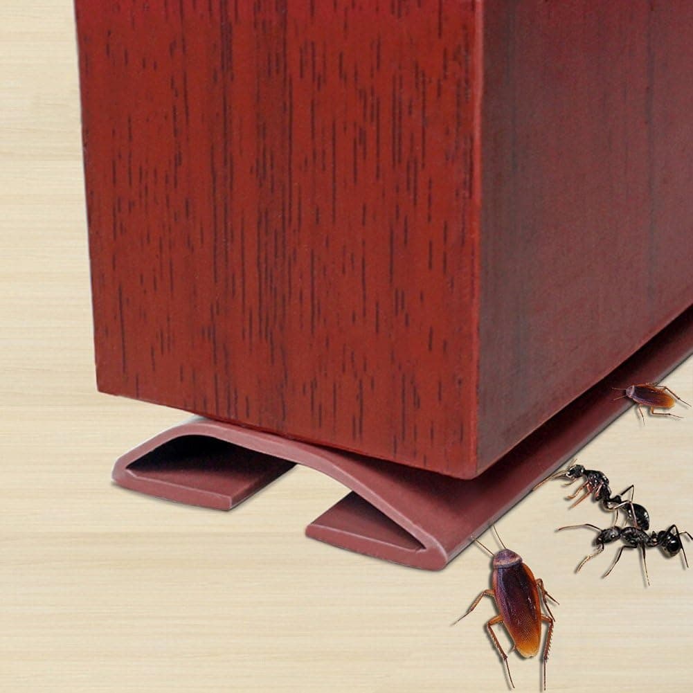 Under Door Draft Stopper,Self-Adhesive Silicone Door Bottom Seal Strip Door Gap Blocker Excluder,39"((Brown)