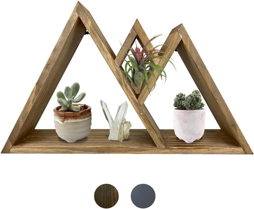 The Original Majestic Mountain Floating Shelf - Rustic Shelves & Wood Shelf for Mountain Decor, Cabin Decor, Woodland Nursery, Nursery Wall Decor, Rustic Bedroom Decor