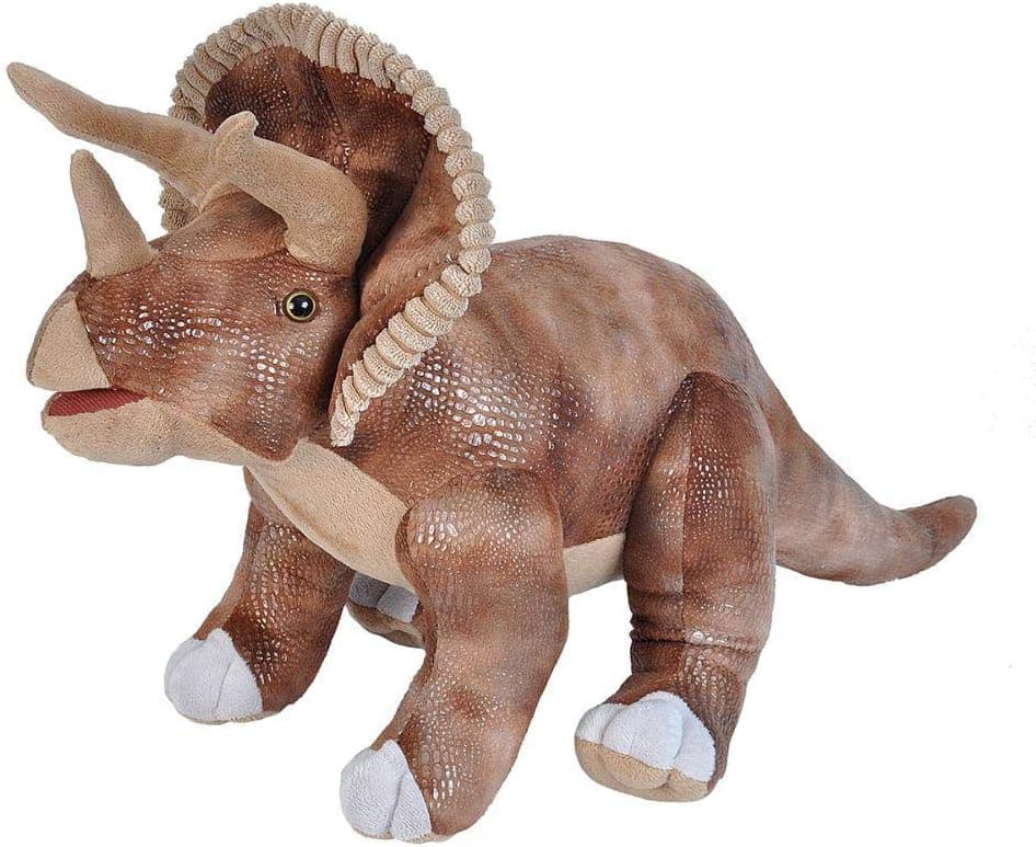 Wild Republic Dinosaurs, Triceratops Plush Stuffed Animal Toy, Gifts for Kids, 28"