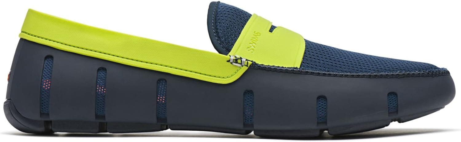SWIMS Penny Loafer Navy/Green Mens Water Shoe Size 8M