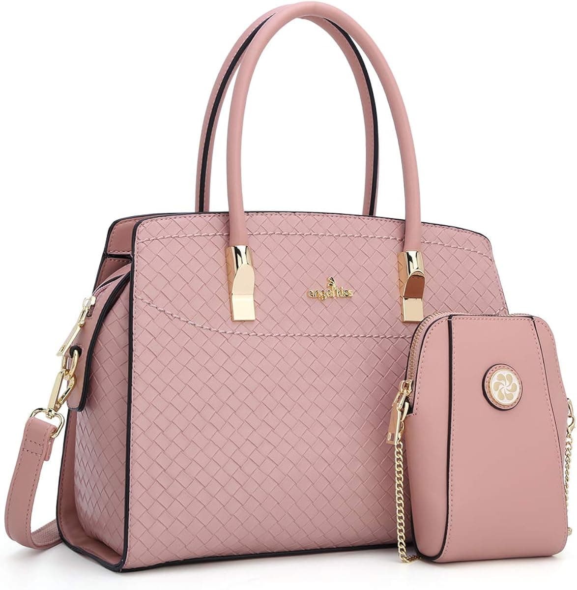 Angel Kiss Women Handbags and Purses Top Handle Satchel Purses Designer Tote for Women Work Bag with Wallet …