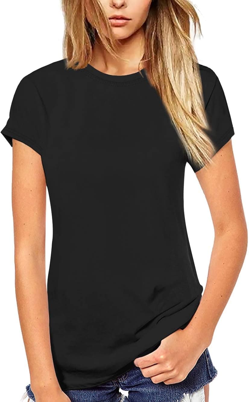 Beluring Women T Shirt Short/Long Sleeve Crew Neck Tee Tops Blouse