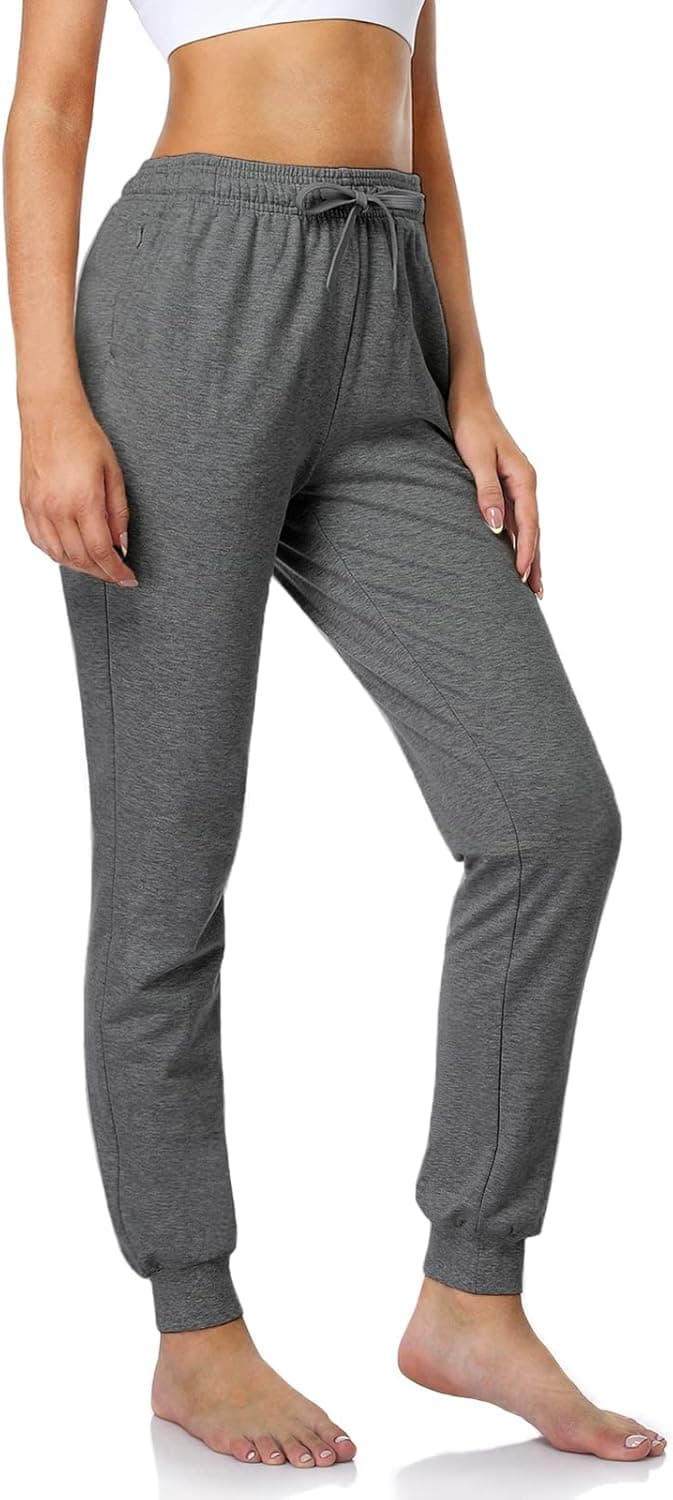 Safort 28" 31" 34" Inseam Regular Tall 100% Cotton Sweatpants Joggers 3 Pockets