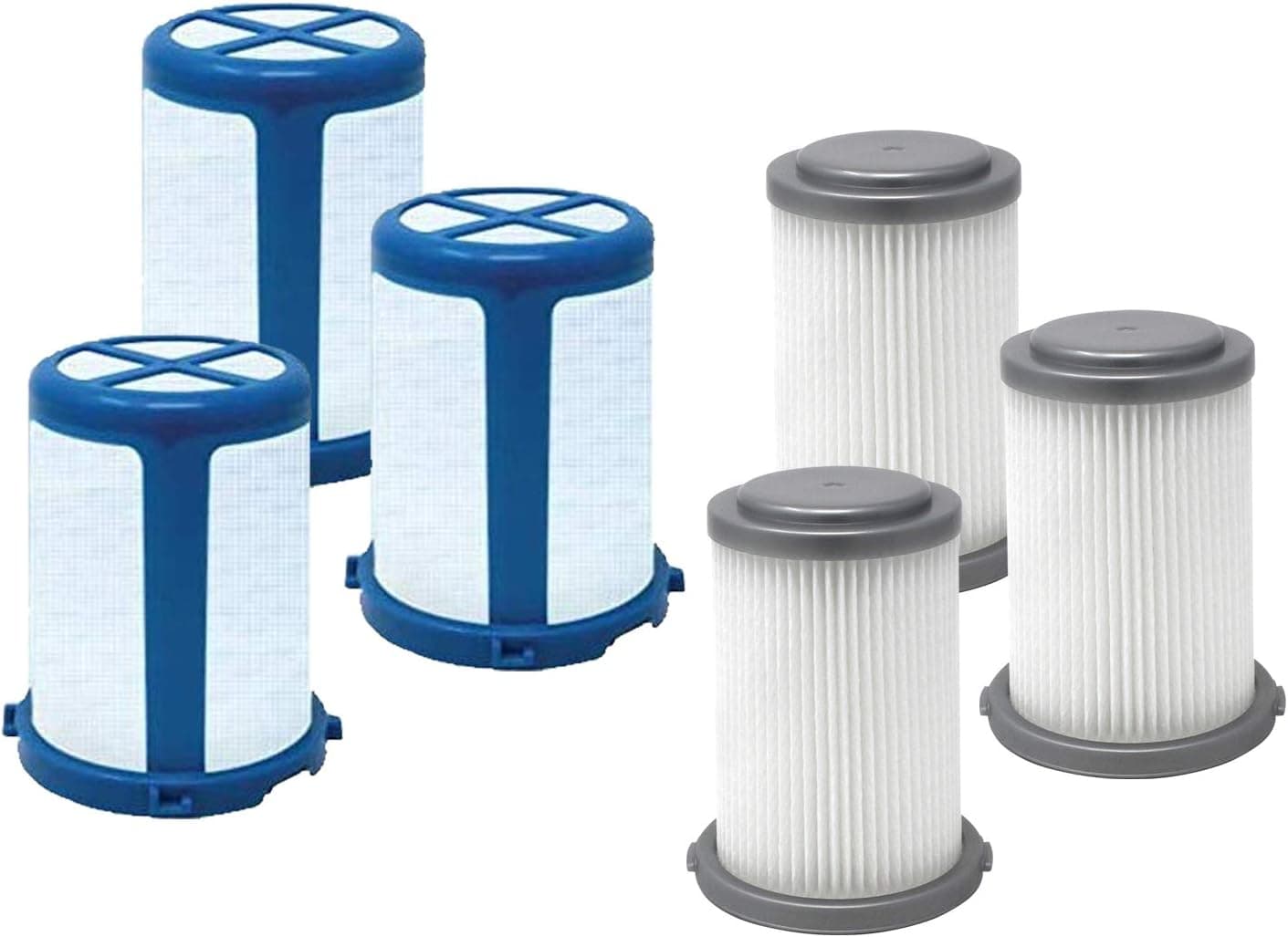 Fette Filter - Vacuum Filters Compatible with Black + Decker Cordless Vacuums HCUA525 Series Compare to Part # CUAHF10 3-Pack + 3 mesh Screens