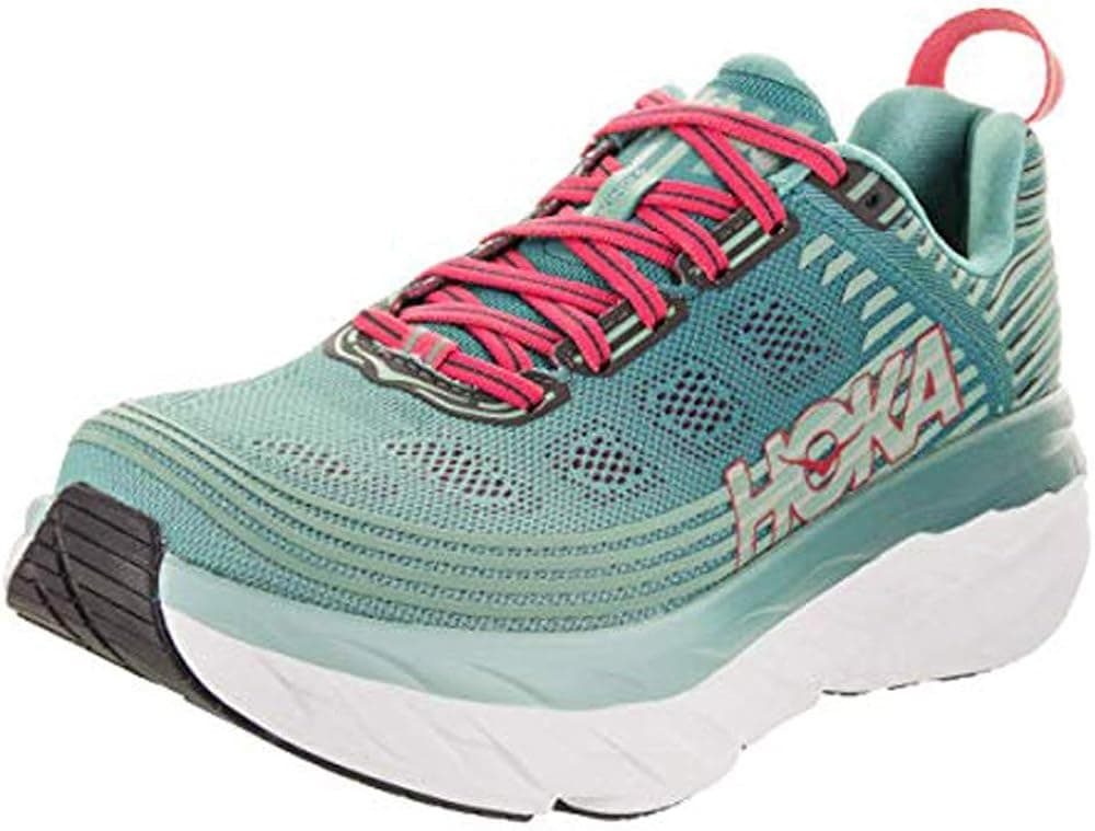 HOKA ONE ONE Womens Bondi 6, Canton/Green Blue Slate Running Shoe, 11M US