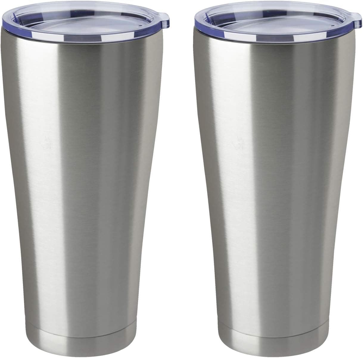 MEWAY 32oz Coffee Mug Coffee Tumbler Coffee Cup (Silver, 2)