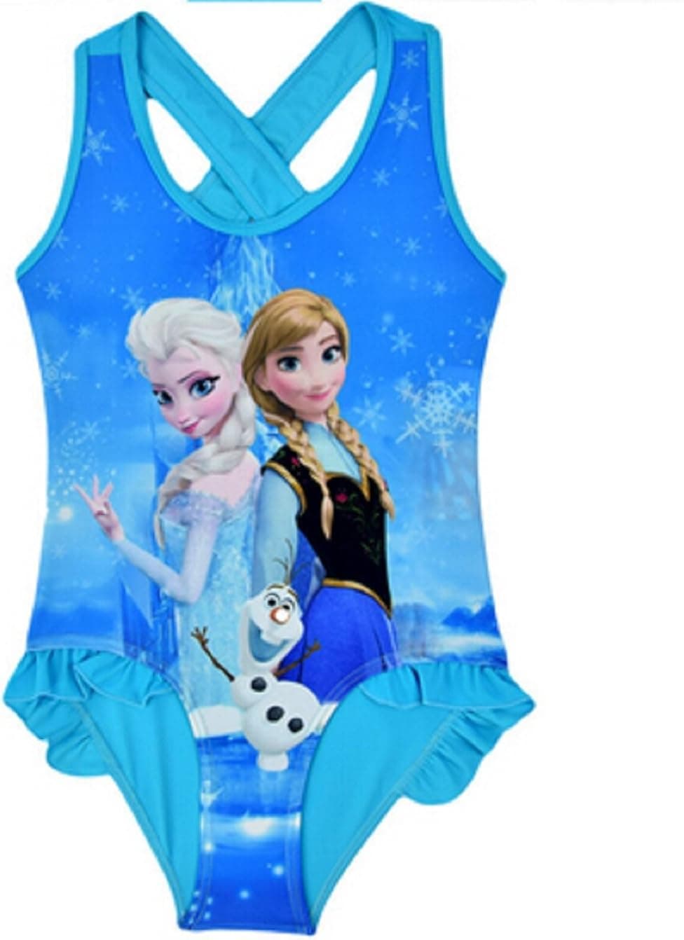 PGXT One Piece Princess Elsa Anna Swimwear Swimsuit Girl Bathing Suits One Piece 10T