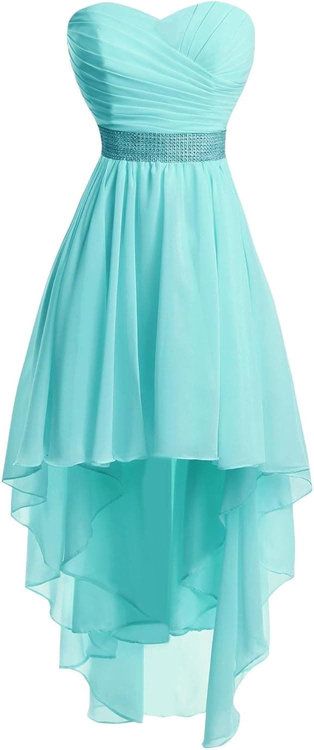 Chengzhong Sun Women's High Low Lace Up Prom Party Homecoming Dresses