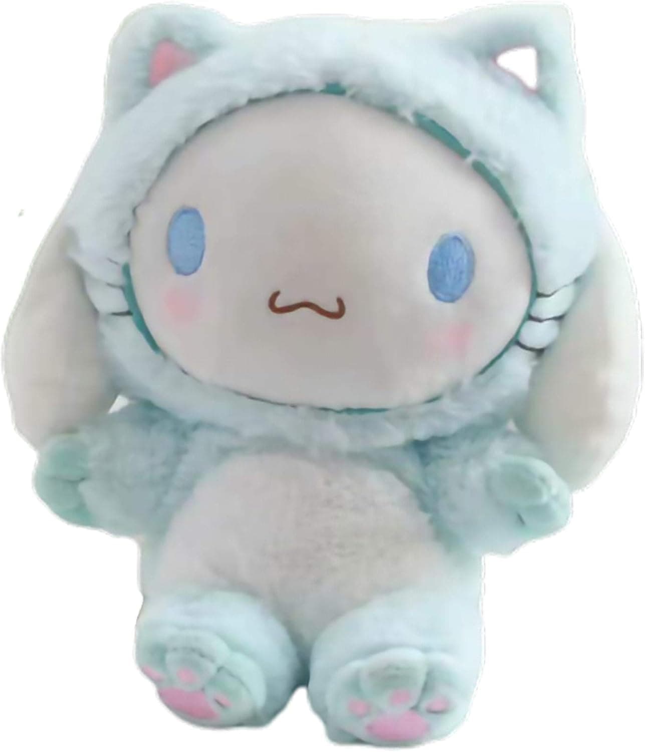 Daweiwang 25cm Cartoon Plush Doll Soft Stuffed Plush Doll My Melody Cinnamon Cute Anime Plush Toy Melody Plush Doll Cute Skin-Friendly Soft Doll Doll Adult Children's Toy Girl Gift Blue White