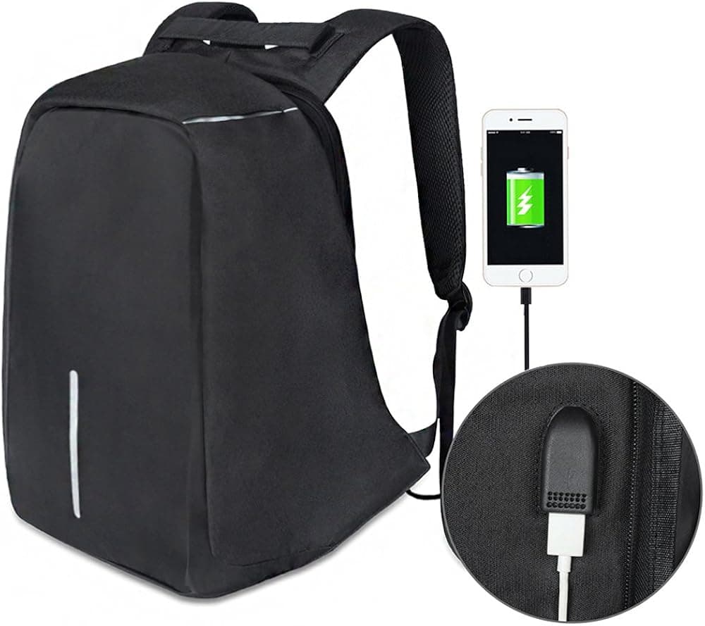 ADUO Anti-theft Laptop Backpack, Travel Business Backpack School Bag with USB Charging Port Fits 15.6 inch Laptop and Notebook