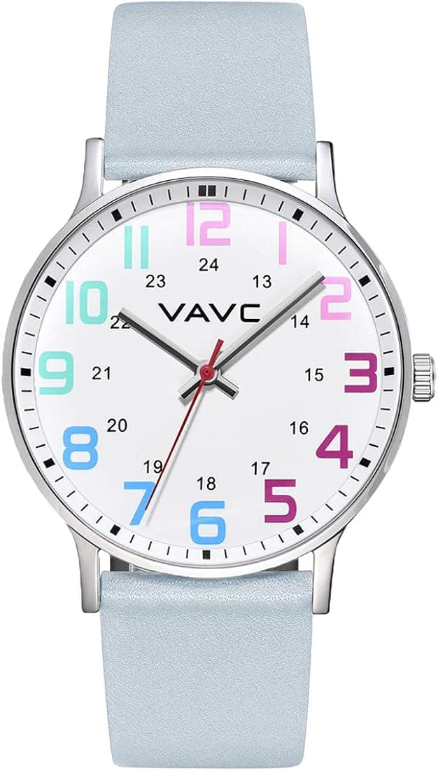 VAVC Nurse Watch for Medical Students,Doctors,Women with Second Hand and 24 Hour. Easy to Read Watch