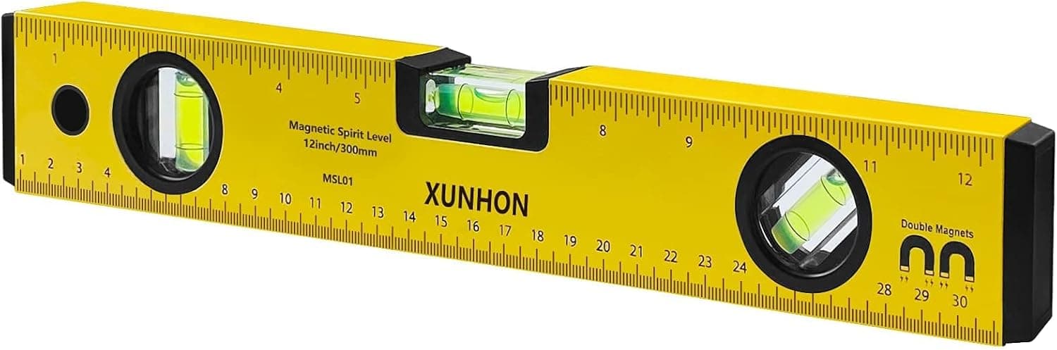 Spirit Level,Protable Magnetic Torpedo Level with 2 magnets,2 units- Metric and Imperial,3 Different Bubbles,Drop-proof Aluminum Alloy Measuring tools
