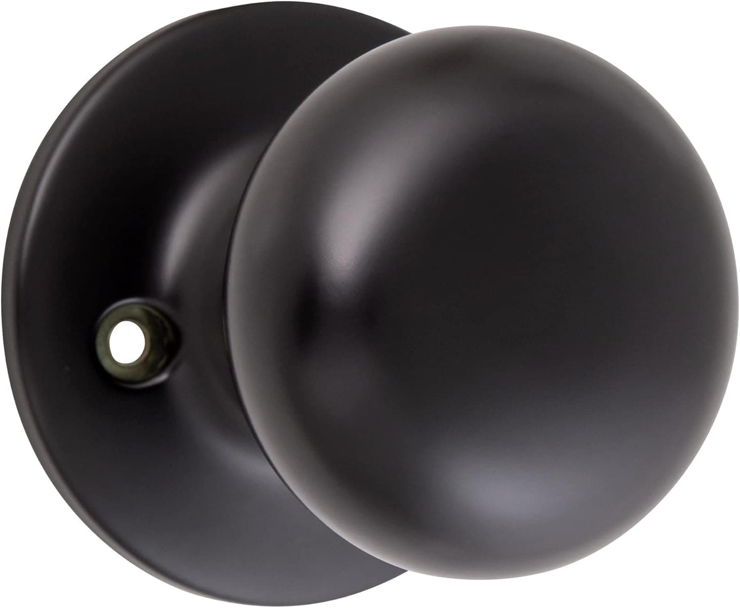 Design House 778928 Cambridge Dummy Door Knob for Closet, Matte Black