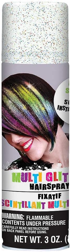 Amscan Glitter Rainbow Hair Spray, 1ct