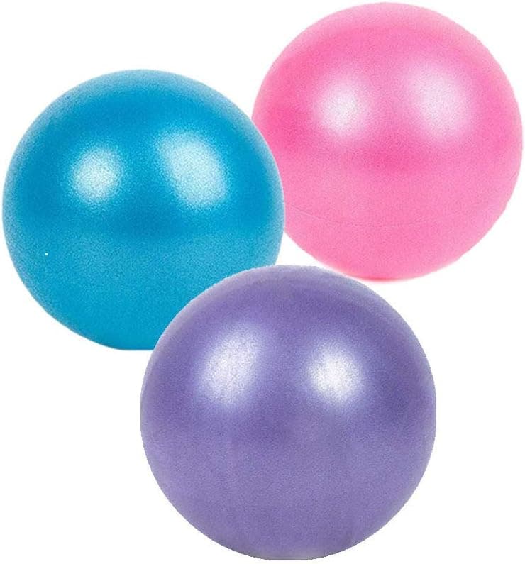 9 Inch Exercise Pilates Ball Mini Exercise Barre Ball for Yoga,Stability Exercise Training Gym Anti Burst and Slip Resistant Balls Physical Therapy Improves Balance, Core Strength, Back Pain Posture