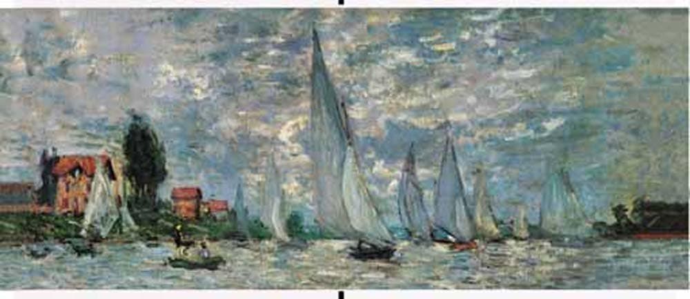 Ricordi Regates a Argenteuil 2000 Piece Claude Monet Panoramic Jigsaw Puzzle