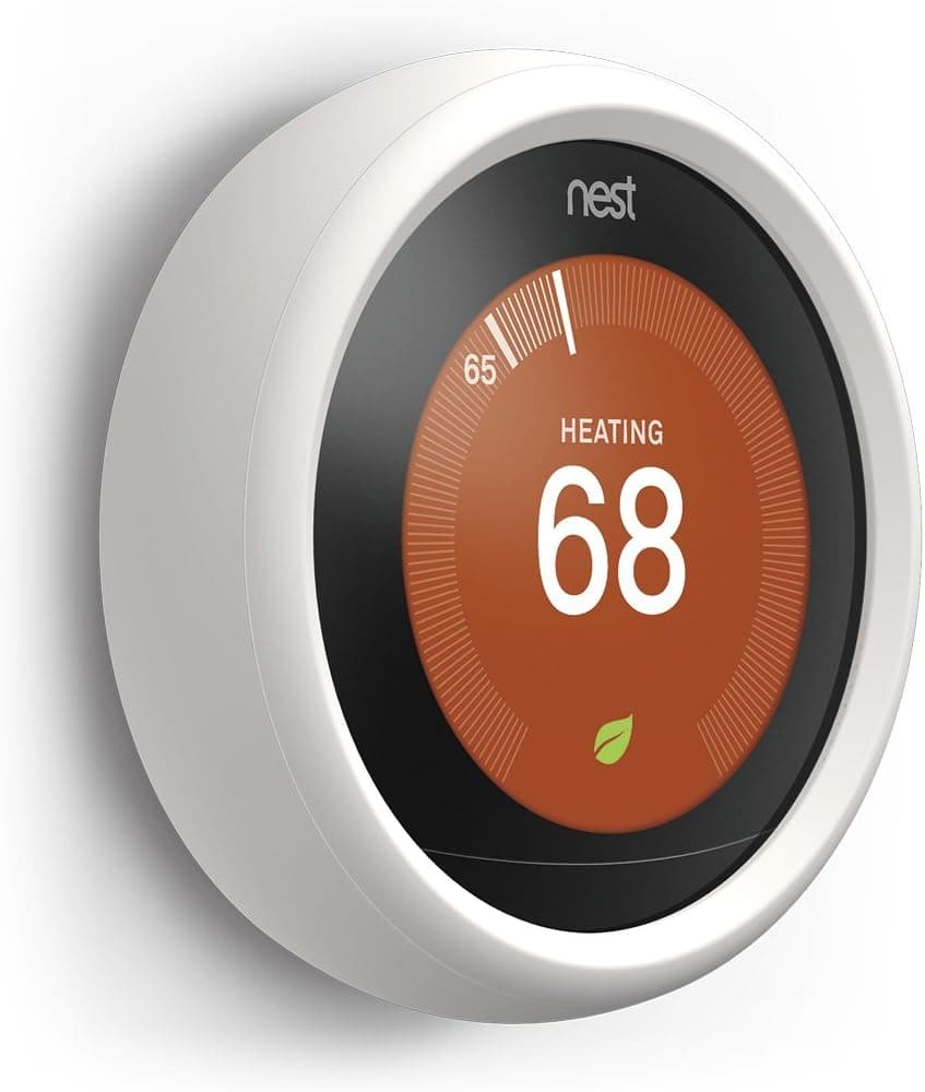 elago Controller Grip Compatible with Nest Learning Thermostat® 3rd & 2nd Generation (White) - Harmless Silicone Material, Improve Grip, Easy Installation (Not compatible with 1st Generation, E, 2020)