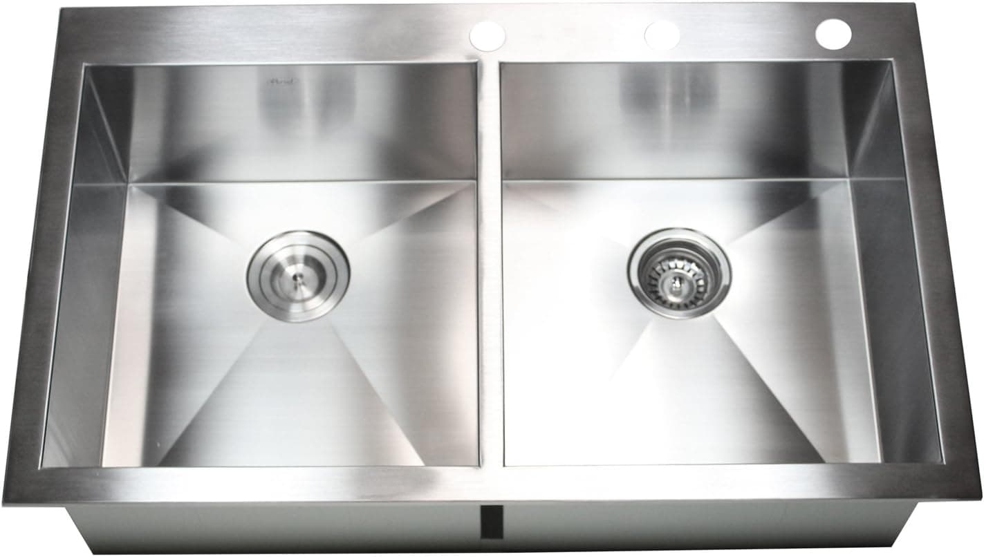36" x 22" Double Bowl Kitchen Sink