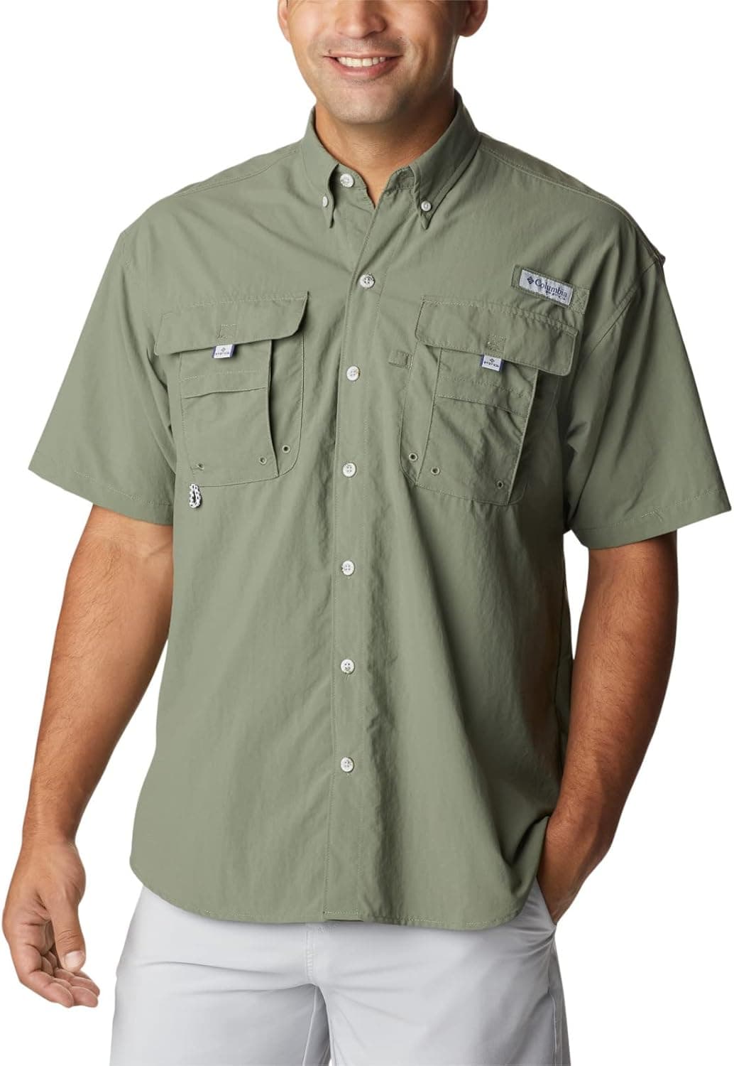 Columbia Men's Bahama II UPF 30 Short Sleeve PFG Fishing Shirt