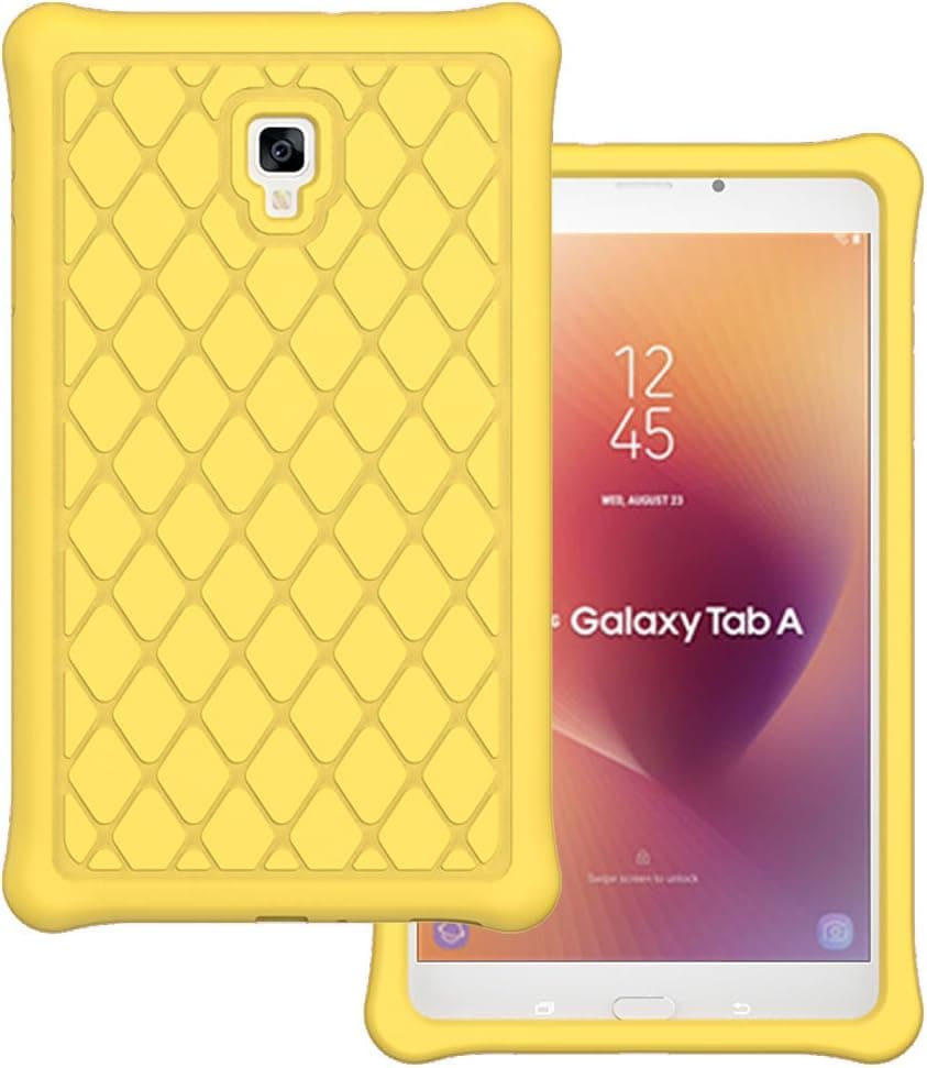 EpicGadget Galaxy Tab A 8 Case(2017), Lightweight Slim Silicone/Gel/Rubber Cover Case for Galaxy Tab A 8.0 (SM-T380/T385) 2017 Release (NOT FIT 2015 Tab A 8.0 T350/P350) (Yellow)