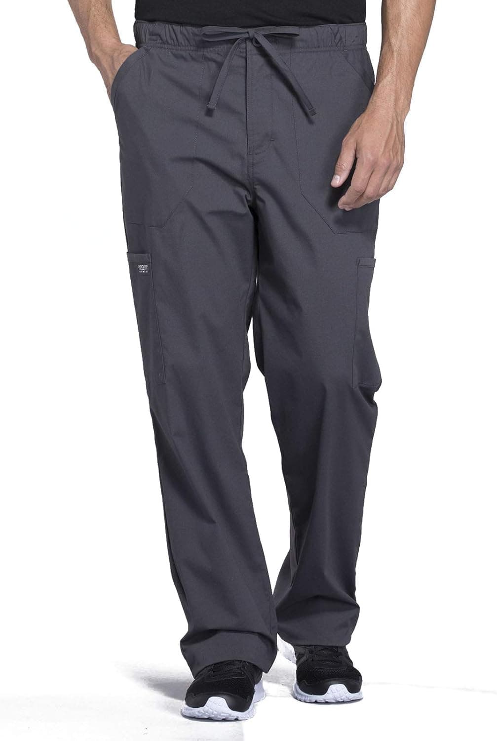 Cherokee Men Scrubs Pant Workwear Professionals Tapered Leg Fly Front Cargo WW190