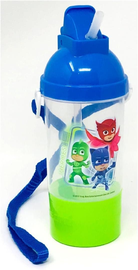 Zak PJ Masks 13.6 oz Rock N Sip Canteen Water Bottle Snack Container