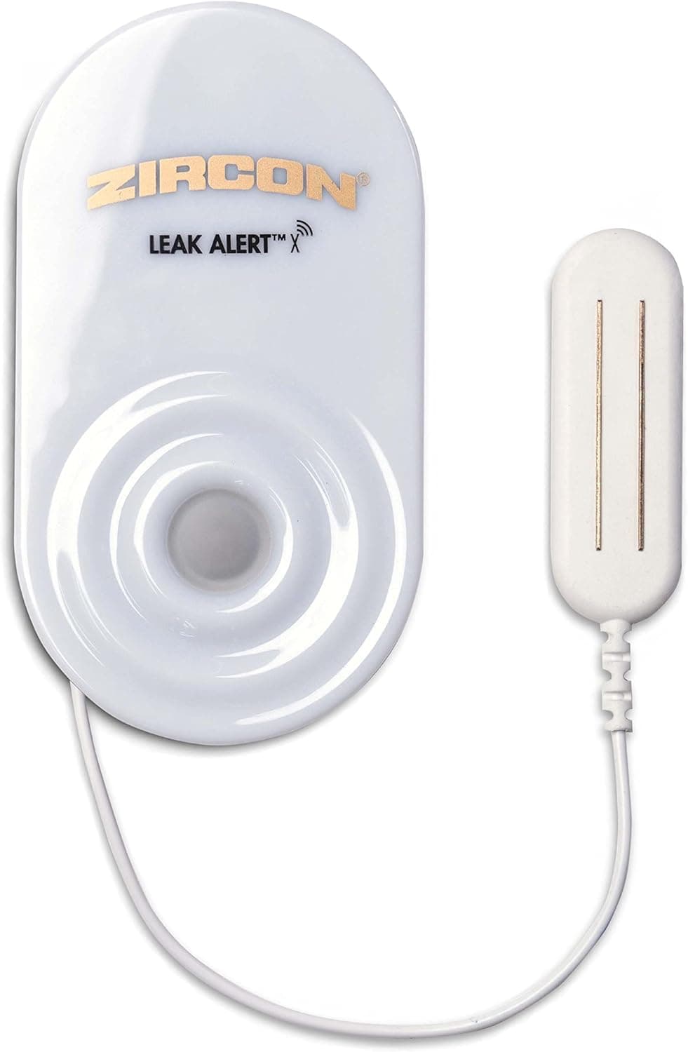 Zircon Leak Alert x – Smart Electronic Water Detector with 9.8' Cable – Email, Audio, & Visual alerts, Battery Included (70745)