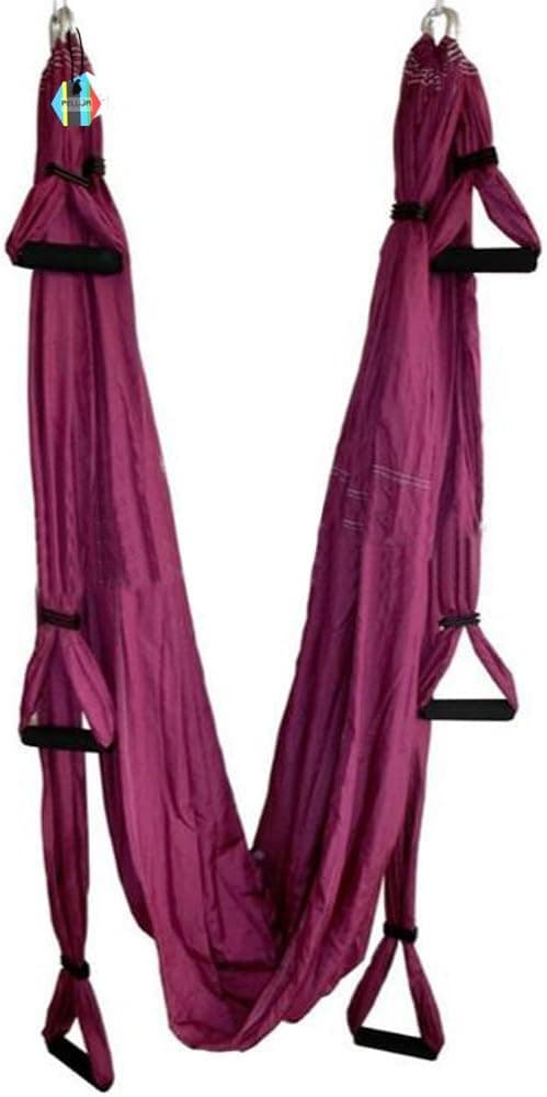 antWalking Deluxe Air Flying Yoga Hammock Aerial Yoga Hammock Fitness Swing Hammock with 440lb Load Bearing