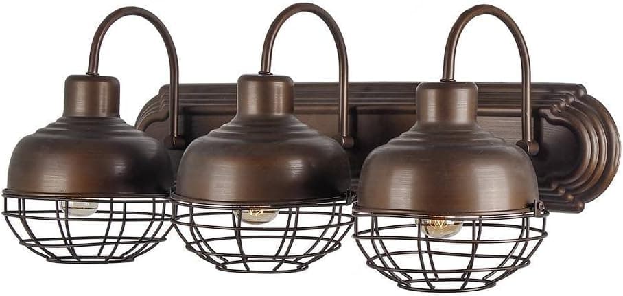 Anmire Copper Color Wall Light Fixture Industrial Retro Rustic Loft Antique Wall Lamp Edison Vintage Wall Sconce Decorative Fixtures Lighting Luminaire (Bulbs not Included)