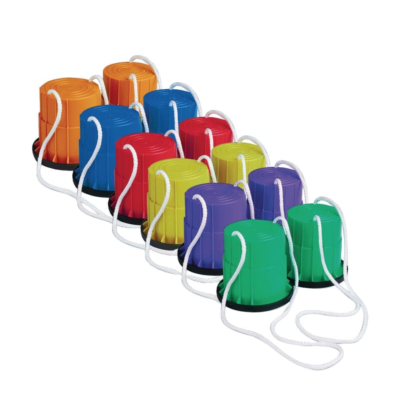 S&S Worldwide Bucket Stilt Set, Pack of 6