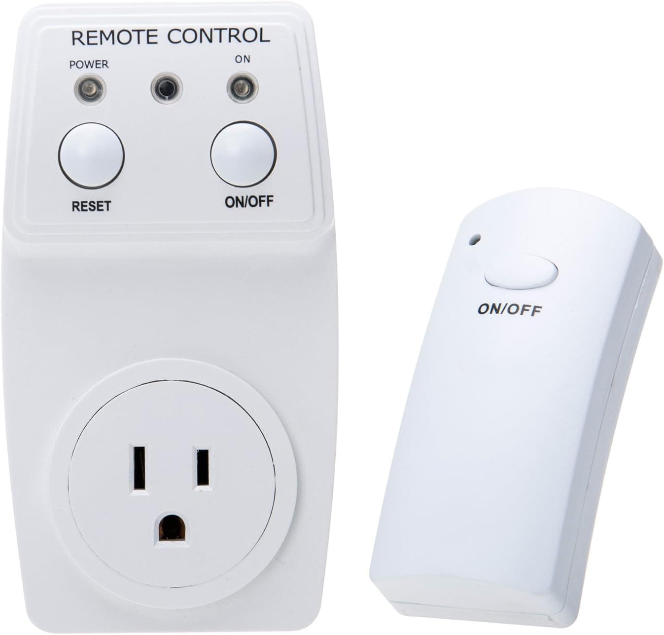 TOTMC S-outlet Wireless Remote Control Outlet Switch, Electrical Power Socket Plug Adapter (1 Outlet + 1 Remote)