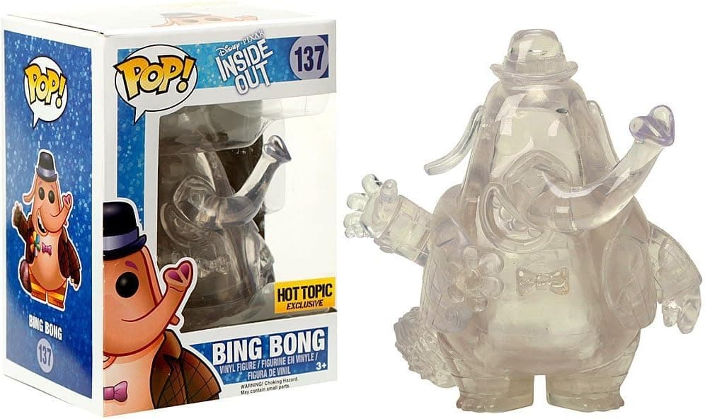Funko POP Disney/Pixar: Inside Out - Clear Bing Bong Hot Topic Exclusive Toy Vinyl Figure